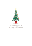 Merry Xmas Tree Christmas Card