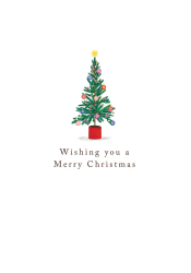 Merry Xmas Tree Christmas Card