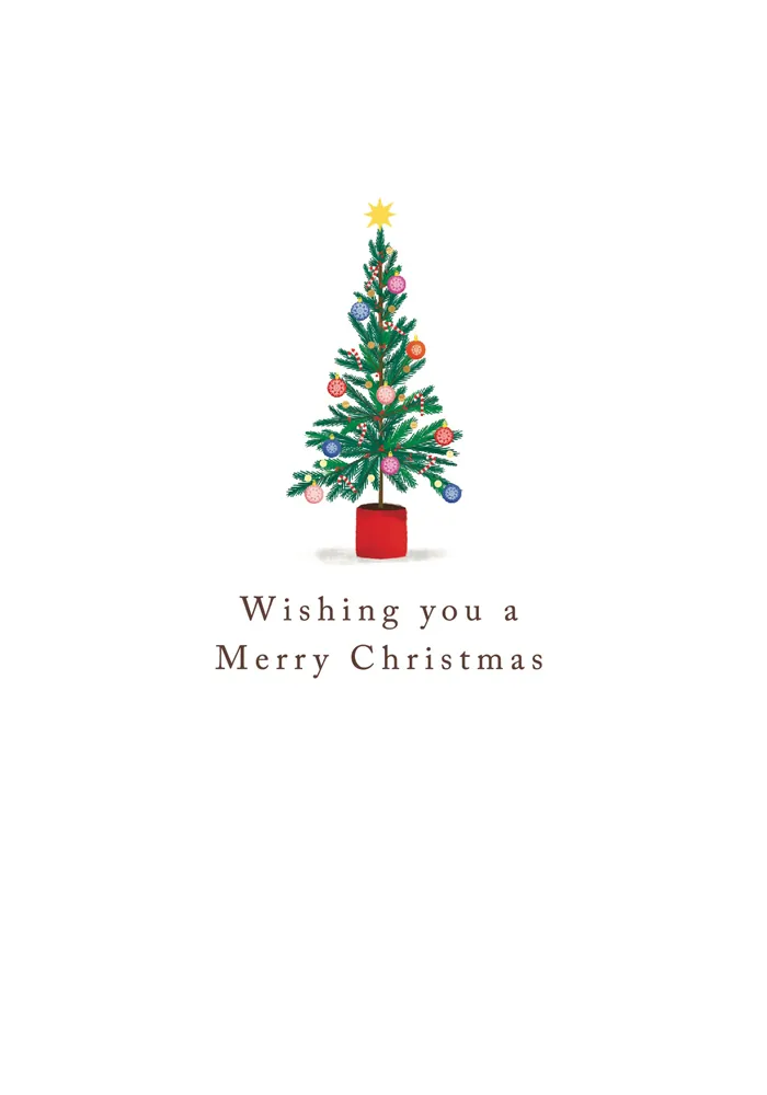 Merry Xmas Tree Christmas Card