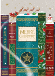 Books Sleigh Christmas Card