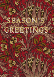 Red Seasons Greeting Christmas Card