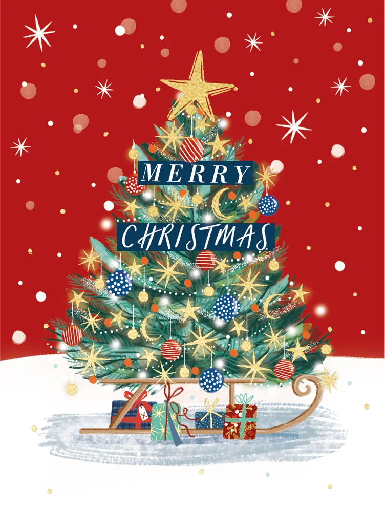 Xmas Tree Boxed Cards