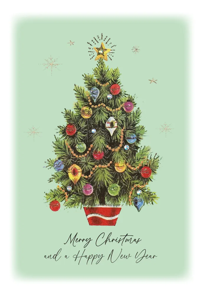 Vintage Tree Christmas Card
