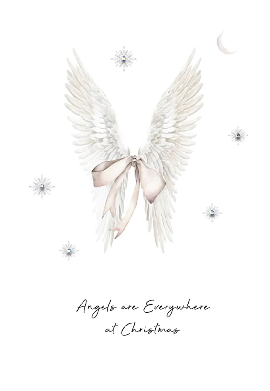 Angel Wings Christmas Card