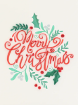 Merry Xmas Quill Christmas Card