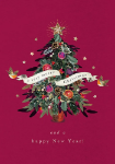 Tree and Banner Christmas Card