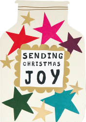 Joy Jar Die Cut Christmas Card