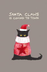 Santa Claws Christmas Card