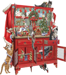 3D Santas Dresser Christmas Card