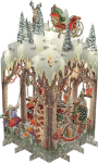 3D Santa's Workshop Christmas Card