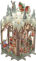 3D Santas Workshop Christmas Card