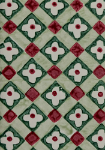 Sage Floral Checks Christmas Card
