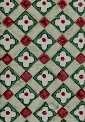 Sage Floral Checks Christmas Card