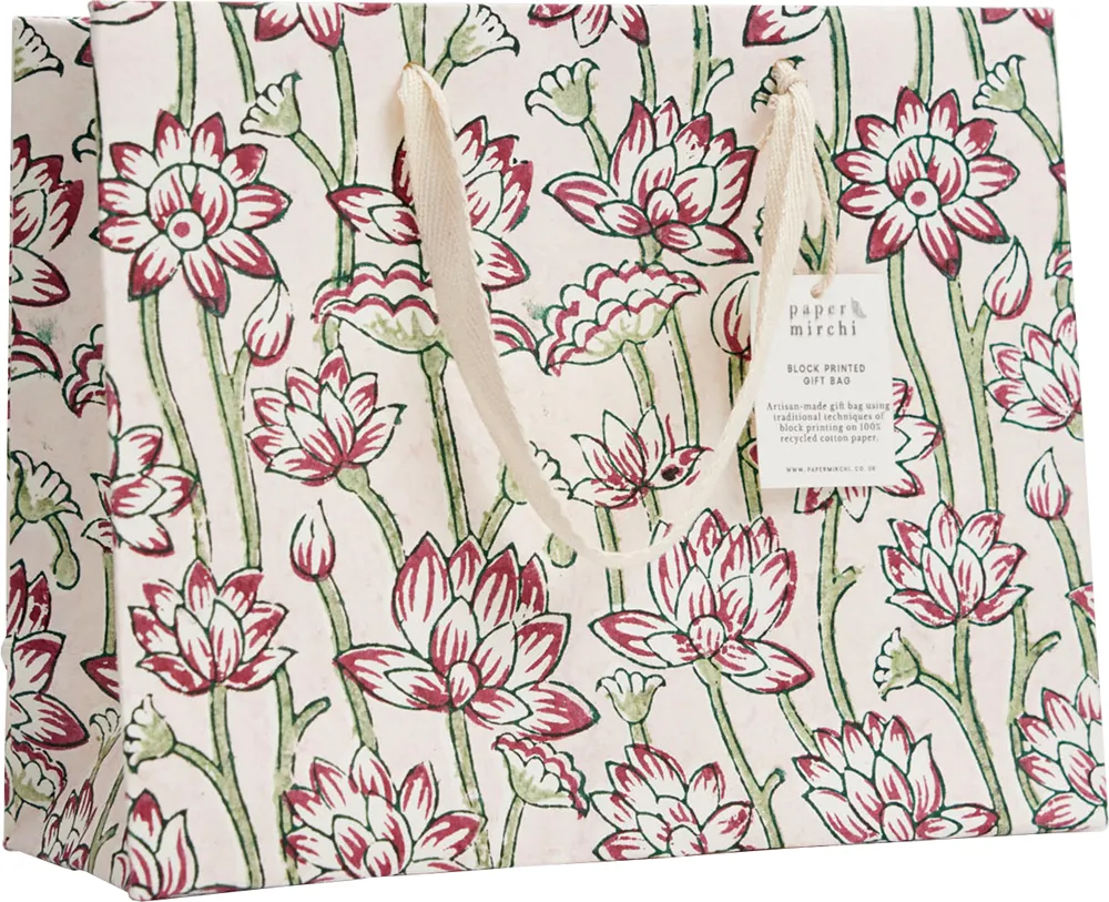 Lotus Cherry Medium Gift Bag