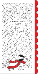 Xmas Dog Money Wallet Christmas Card
