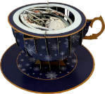 3D Teacup Snowy Owl Christmas Card