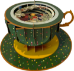 3D Teacup Forest Dogs Christmas Card