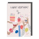 Cake Hands Birthday Card 