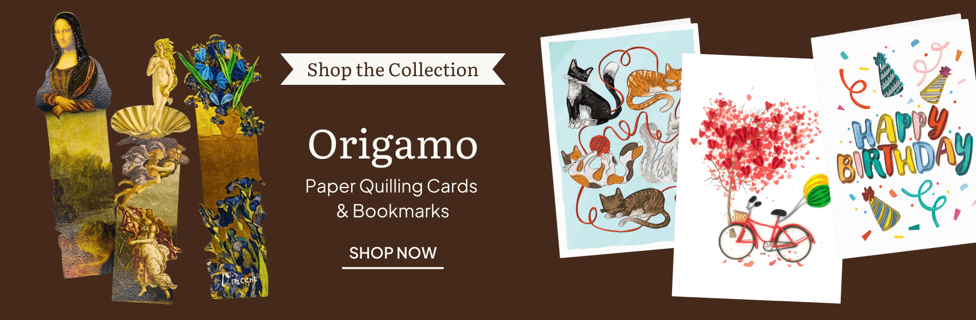 Origamo Paper Quill Cards and Bookmarks